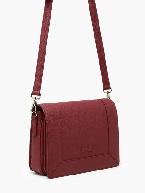 Cross Body Tas Rotterdam Leder Nathan baume Rood mondrian 3 ander zicht 2